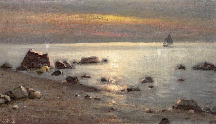 Carl Wilhelm Barth Strand ved Ogne, Jaderen china oil painting image